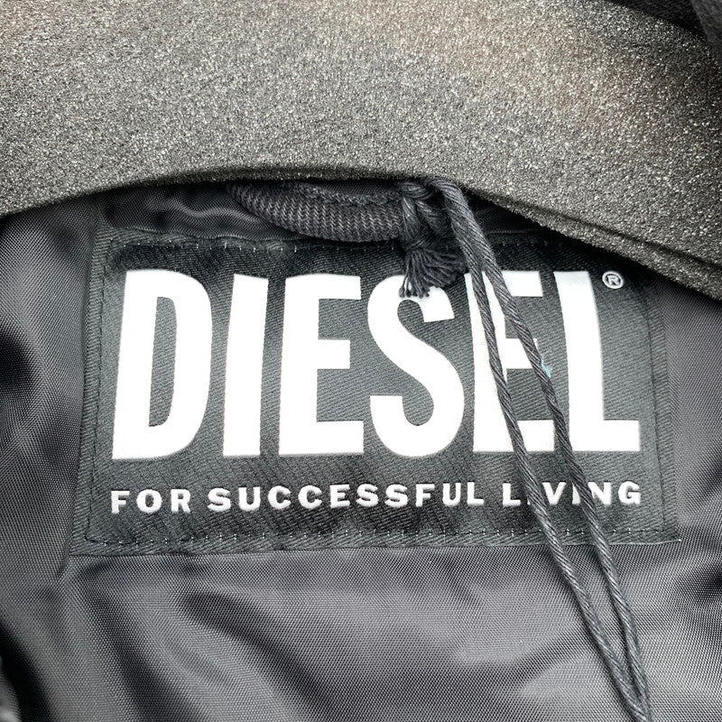 【中古品】【メンズ】 DIESEL ディーゼル 00SY7U D-SHYLA デニム切替 中綿ジャケット BLACK Lサイズ 異素材切替 タグ付き ※白いスレあり 141-260831-io-09-fuzh カラー：ブラック 万代Net店