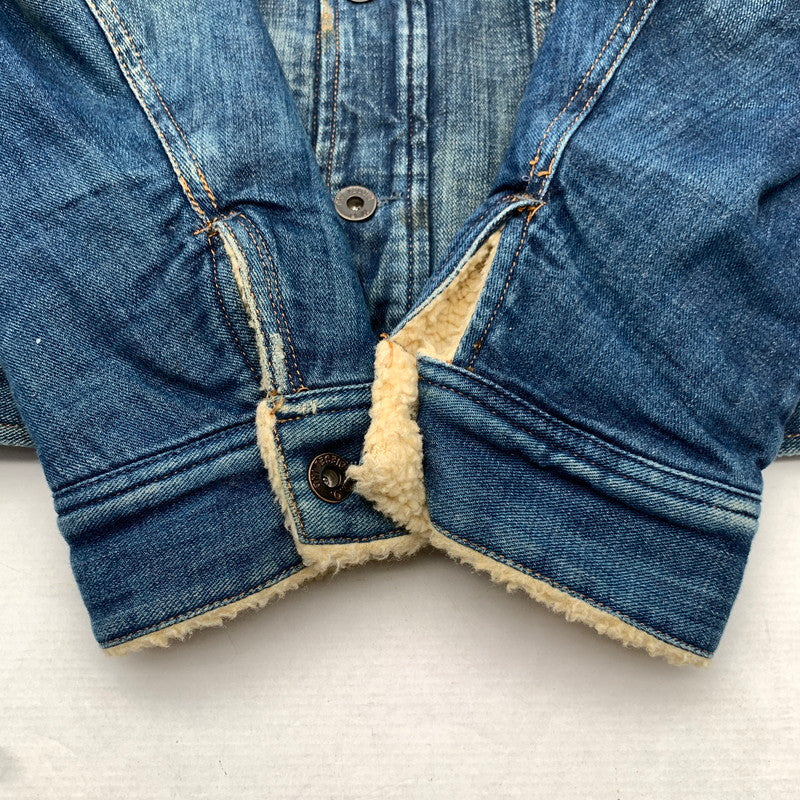 【中古品】【メンズ】 DIESEL ディーゼル BT.01859 デニムボアジャケット D.BLUE Lサイズ USED加工 ※使用感あり 141-260831-io-04-fuzh 万代Net店