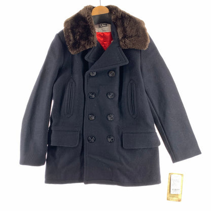 【中古品】【メンズ】 SCHOTT ショット AMERICAN RAG CIE アメリカンラグシー 別注ボアPコート ピーコート 上着 アウター NAVY Mサイズ タグ付き 145-260831-io-05-fuzh カラー：ネイビー 万代Net店