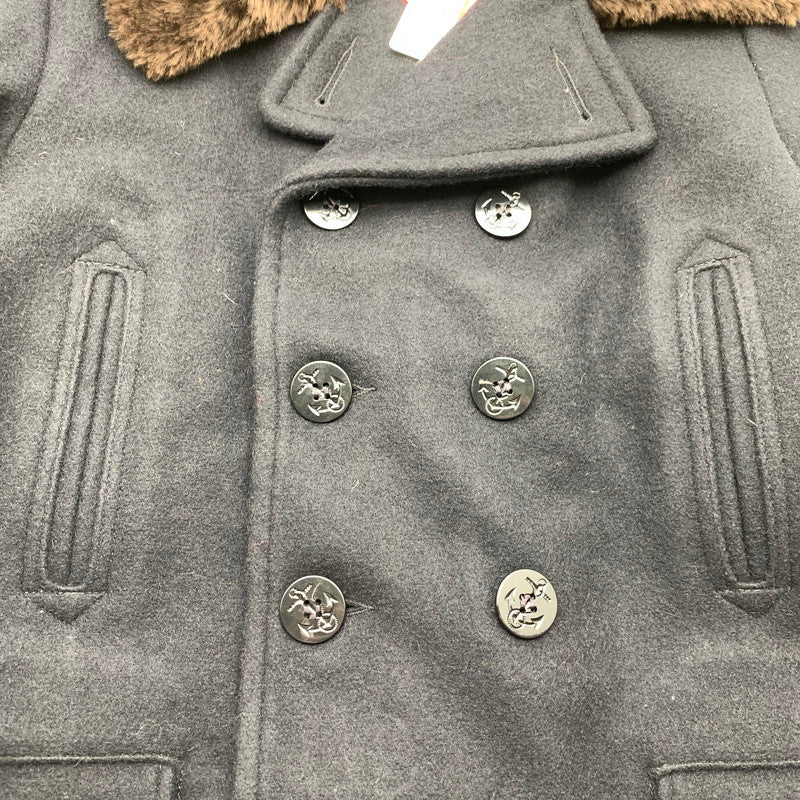 【中古品】【メンズ】 SCHOTT ショット AMERICAN RAG CIE アメリカンラグシー 別注ボアPコート ピーコート 上着 アウター NAVY Mサイズ タグ付き 145-260831-io-05-fuzh カラー：ネイビー 万代Net店
