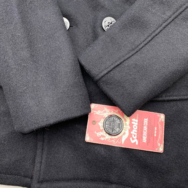 【中古品】【メンズ】 SCHOTT ショット AMERICAN RAG CIE アメリカンラグシー 別注ボアPコート ピーコート 上着 アウター NAVY Mサイズ タグ付き 145-260831-io-05-fuzh カラー：ネイビー 万代Net店