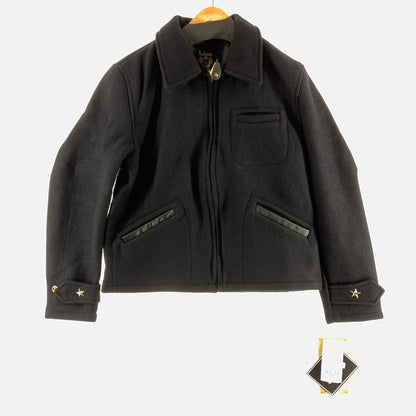 【中古品】【メンズ】 SCHOTT ショット 7176 CPOジャケット BLACK 38サイズ アウター 上着 タグ付き 145-260831-io-07-fuzh カラー：ブラック 万代Net店