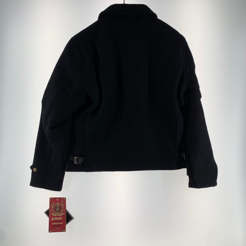【中古品】【メンズ】 SCHOTT ショット 7176 CPOジャケット BLACK 38サイズ アウター 上着 タグ付き 145-260831-io-07-fuzh カラー：ブラック 万代Net店
