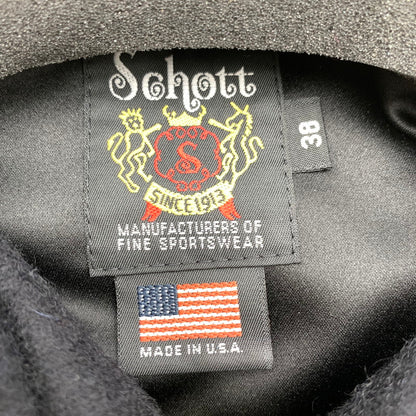 【中古品】【メンズ】 SCHOTT ショット 7176 CPOジャケット BLACK 38サイズ アウター 上着 タグ付き 145-260831-io-07-fuzh カラー：ブラック 万代Net店