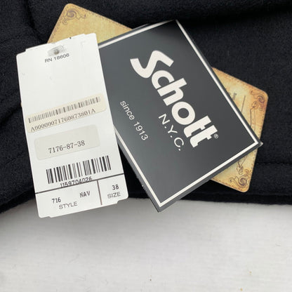 【中古品】【メンズ】 SCHOTT ショット 7176 CPOジャケット BLACK 38サイズ アウター 上着 タグ付き 145-260831-io-07-fuzh カラー：ブラック 万代Net店