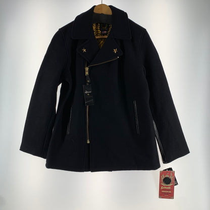 【中古品】【メンズ】 SCHOTT ショット 24KARATS Pコート NAVY 34サイズ ピーコート 上着 アウター タグ付き 145-260831-io-02-fuzh カラー：ネイビー 万代Net店