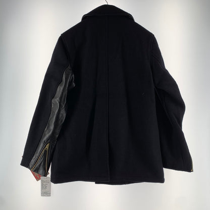 【中古品】【メンズ】 SCHOTT ショット 24KARATS Pコート NAVY 34サイズ ピーコート 上着 アウター タグ付き 145-260831-io-02-fuzh カラー：ネイビー 万代Net店
