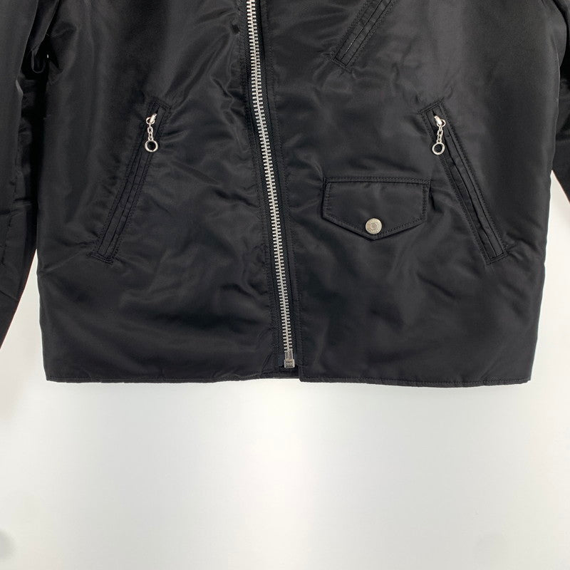 【中古品】【メンズ】 SCHOTT ショット ナイロンライダースジャケット ダブルライダース 145-260831-ny-10-fuzh サイズ：L カラー：ブラック 万代Net店