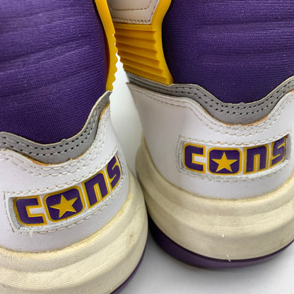 【中古品】【メンズ】 CONVERSE コンバース 34200270 ERX-400 ハイカット スニーカー 靴 162-260928-mh-14-fuzh サイズ：27.5cm カラー：白・紫・黄色 万代Net店