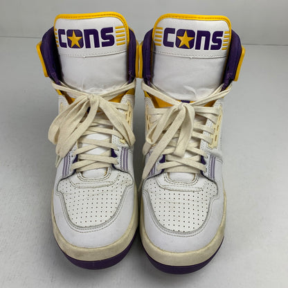 【中古品】【メンズ】 CONVERSE コンバース 34200270 ERX-400 ハイカット スニーカー 靴 162-260928-mh-14-fuzh サイズ：27.5cm カラー：白・紫・黄色 万代Net店