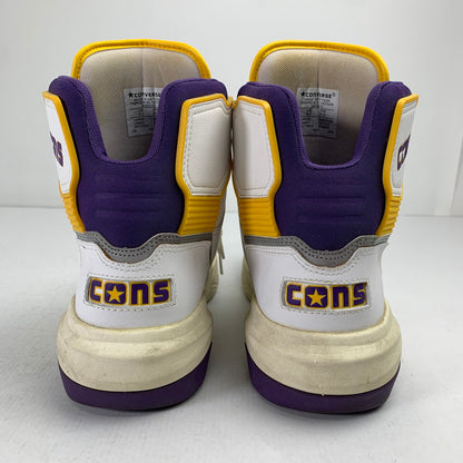 【中古品】【メンズ】 CONVERSE コンバース 34200270 ERX-400 ハイカット スニーカー 靴 162-260928-mh-14-fuzh サイズ：27.5cm カラー：白・紫・黄色 万代Net店