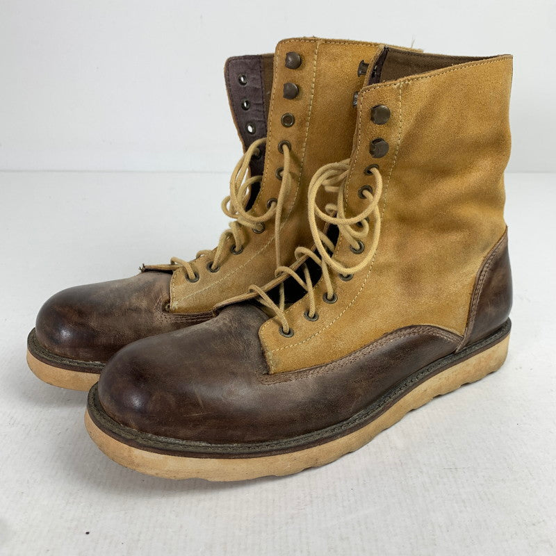 【中古品】【メンズ】 THREE GENERATIONS BOOTS スリージェネレーションズ ブーツ 靴 ブラウン キャメル 41サイズ ※キズ・ソール減り・使用感あり 165-260903-io-03-fuzh カラー：ブラウンキャメル 万代Net店