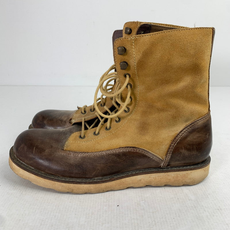 【中古品】【メンズ】 THREE GENERATIONS BOOTS スリージェネレーションズ ブーツ 靴 ブラウン キャメル 41サイズ ※キズ・ソール減り・使用感あり 165-260903-io-03-fuzh カラー：ブラウンキャメル 万代Net店