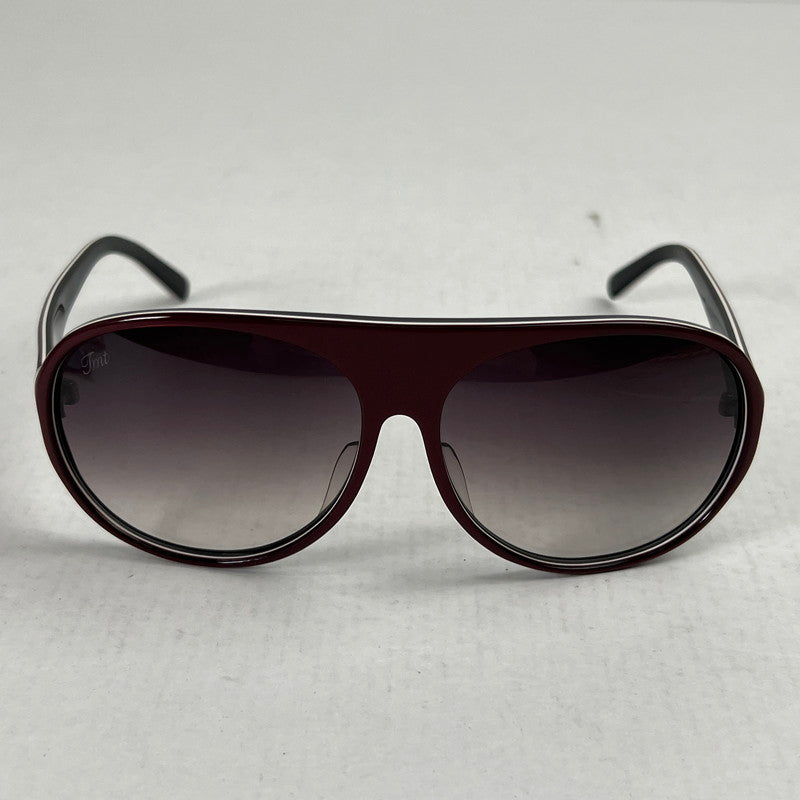 【中古品】【メンズ】 TMT ティーエムティー サングラス WINE.BLACK/クロス.ケース有 ※歪みあり・ケースキズ有 サングラス 203-260917-io-45-fuzh 万代Net店