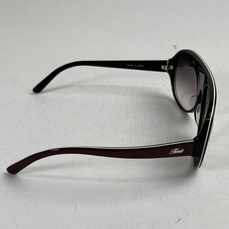 【中古品】【メンズ】 TMT ティーエムティー サングラス WINE.BLACK/クロス.ケース有 ※歪みあり・ケースキズ有 サングラス 203-260917-io-45-fuzh 万代Net店