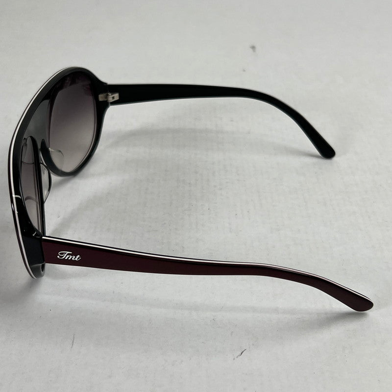 【中古品】【メンズ】 TMT ティーエムティー サングラス WINE.BLACK/クロス.ケース有 ※歪みあり・ケースキズ有 サングラス 203-260917-io-45-fuzh 万代Net店