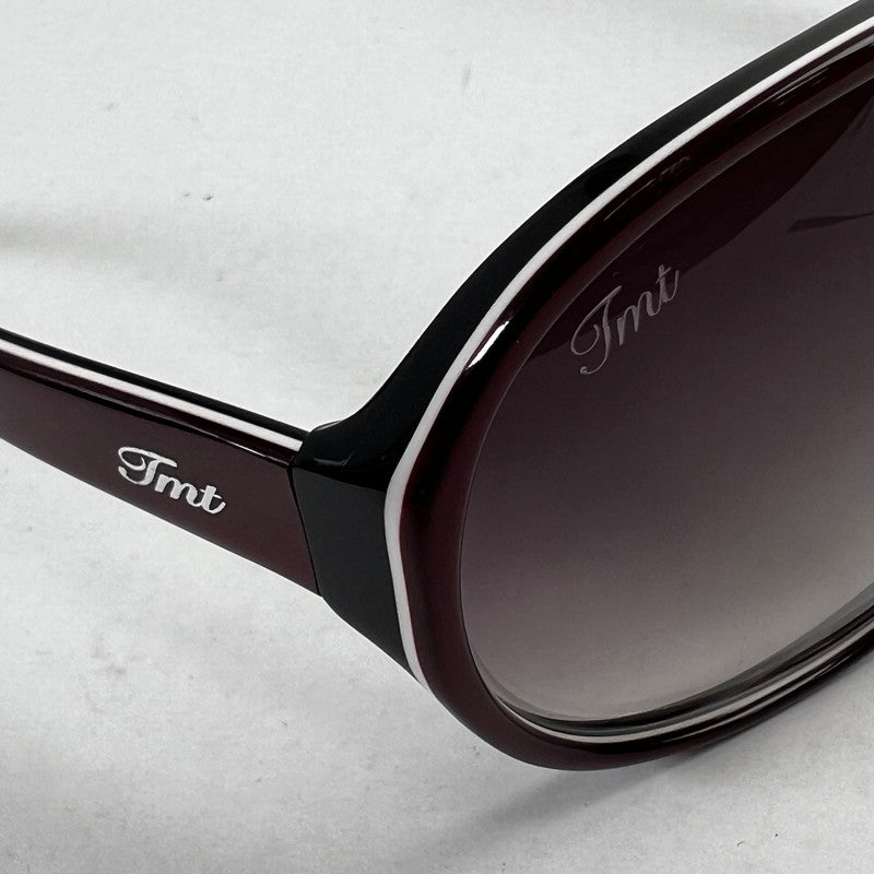 【中古品】【メンズ】 TMT ティーエムティー サングラス WINE.BLACK/クロス.ケース有 ※歪みあり・ケースキズ有 サングラス 203-260917-io-45-fuzh 万代Net店