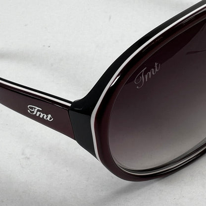 【中古品】【メンズ】 TMT ティーエムティー サングラス WINE.BLACK/クロス.ケース有 ※歪みあり・ケースキズ有 サングラス 203-260917-io-45-fuzh 万代Net店