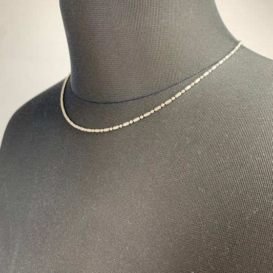 【中古品】【レディース】 変形ボールチェンネックレス シルバー/925 ※本体のみ アクセサリー ネックレス 192-260911-io-02-fuzh 万代Net店