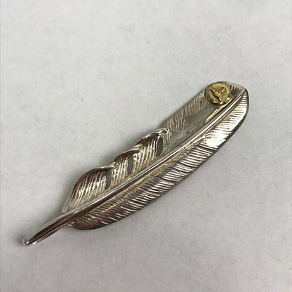 【中古品】【メンズ】 TADY&KING タディ＆キング 特大SVフェザー K18 ロングホーン アクセサリー シルバー925 192-260903-mh-08-fuzh カラー：シルバー 万代Net店