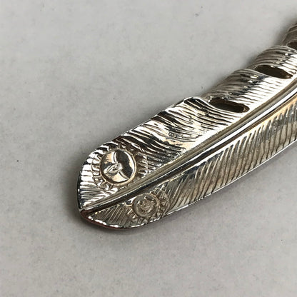 【中古品】【メンズ】 TADY&KING タディ＆キング 特大SVフェザー K18 ロングホーン アクセサリー シルバー925 192-260903-mh-08-fuzh カラー：シルバー 万代Net店