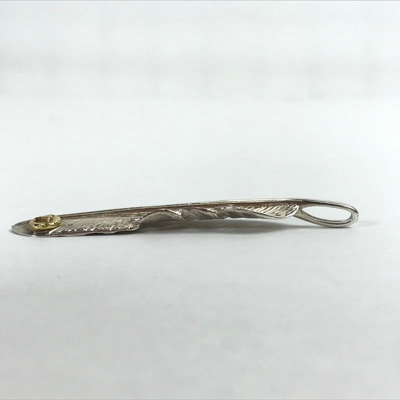 【中古品】【メンズ】 TADY&KING タディ＆キング 特大SVフェザー K18 ロングホーン アクセサリー シルバー925 192-260903-mh-08-fuzh カラー：シルバー 万代Net店