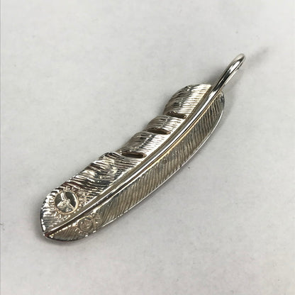 【中古品】【メンズ】 TADY&KING タディ＆キング 特大SVフェザー K18 ロングホーン アクセサリー シルバー925 192-260903-mh-08-fuzh カラー：シルバー 万代Net店