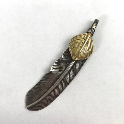 【中古品】【メンズ】 TADY&ＫING タディ＆キング ハート K18 特大フェザー アクセサリー シルバー925 192-260903-mh-09-fuzh カラー：シルバー 万代Net店