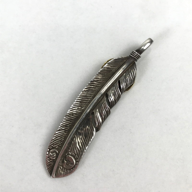 【中古品】【メンズ】 TADY&ＫING タディ＆キング ハート K18 特大フェザー アクセサリー シルバー925 192-260903-mh-09-fuzh カラー：シルバー 万代Net店