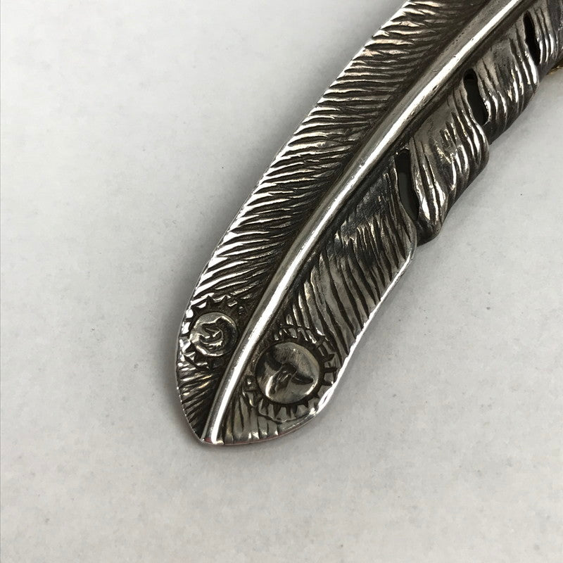 【中古品】【メンズ】 TADY&ＫING タディ＆キング ハート K18 特大フェザー アクセサリー シルバー925 192-260903-mh-09-fuzh カラー：シルバー 万代Net店