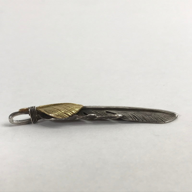 【中古品】【メンズ】 TADY&ＫING タディ＆キング ハート K18 特大フェザー アクセサリー シルバー925 192-260903-mh-09-fuzh カラー：シルバー 万代Net店