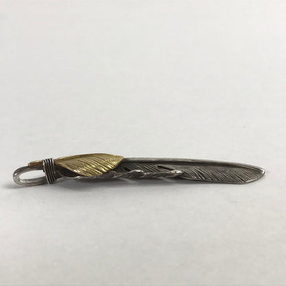 【中古品】【メンズ】 TADY&ＫING タディ＆キング ハート K18 特大フェザー アクセサリー シルバー925 192-260903-mh-09-fuzh カラー：シルバー 万代Net店