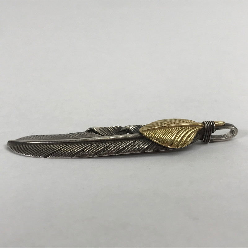 【中古品】【メンズ】 TADY&ＫING タディ＆キング ハート K18 特大フェザー アクセサリー シルバー925 192-260903-mh-09-fuzh カラー：シルバー 万代Net店