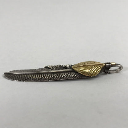 【中古品】【メンズ】 TADY&ＫING タディ＆キング ハート K18 特大フェザー アクセサリー シルバー925 192-260903-mh-09-fuzh カラー：シルバー 万代Net店