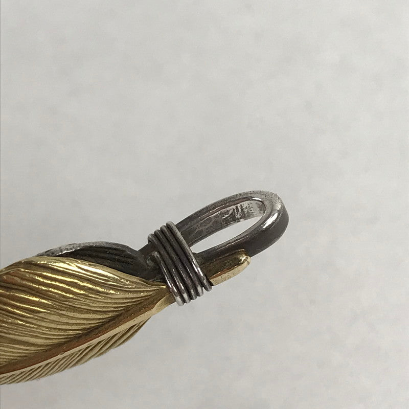 【中古品】【メンズ】 TADY&ＫING タディ＆キング ハート K18 特大フェザー アクセサリー シルバー925 192-260903-mh-09-fuzh カラー：シルバー 万代Net店
