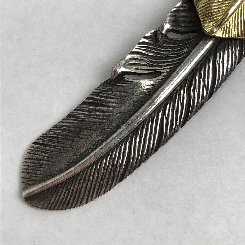 【中古品】【メンズ】 TADY&ＫING タディ＆キング ハート K18 特大フェザー アクセサリー シルバー925 192-260903-mh-09-fuzh カラー：シルバー 万代Net店
