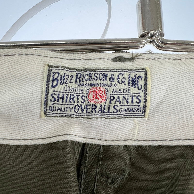 【中古品】【メンズ】 BUZZ RICKSON'S バズリクソンズ BR40025A オリジナルスペック チノ 156-260901-ny-04-fuzh サイズ：W34 カラー：カーキ 万代Net店
