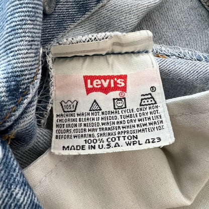 【中古品】【メンズ】 LEVIS リーバイス 501-0000 DENIM PANTS デニムパンツ 裏524 USA製 156-260901-ny-12-fuzh サイズ：35×34 カラー：ライトブルー 万代Net店