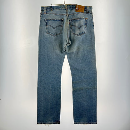 【中古品】【メンズ】 LEVIS リーバイス 501-0000 DENIM PANTS デニムパンツ 裏524 USA製 156-260901-ny-12-fuzh サイズ：35×34 カラー：ライトブルー 万代Net店