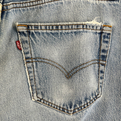 【中古品】【メンズ】 LEVIS リーバイス 501-0000 DENIM PANTS デニムパンツ 裏524 USA製 156-260901-ny-12-fuzh サイズ：35×34 カラー：ライトブルー 万代Net店