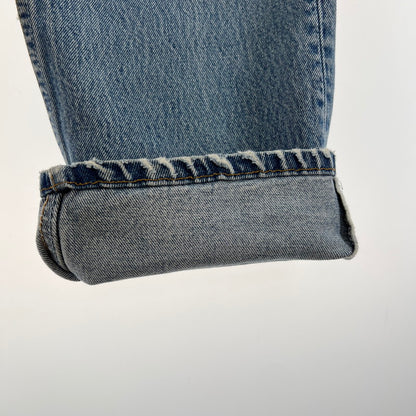 【中古品】【メンズ】 LEVIS リーバイス 501-0000 DENIM PANTS デニムパンツ 裏524 USA製 156-260901-ny-12-fuzh サイズ：35×34 カラー：ライトブルー 万代Net店