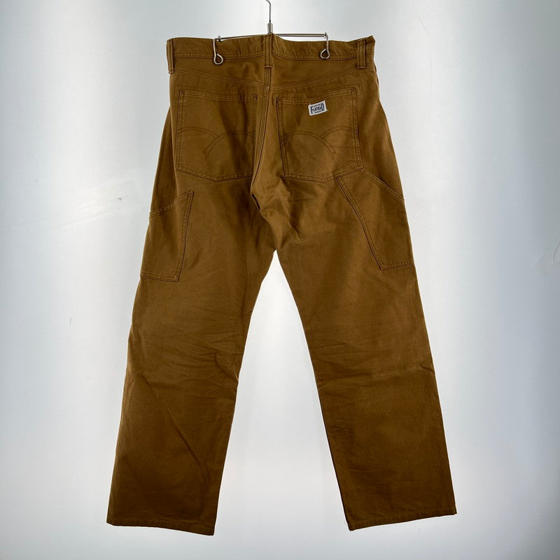 【中古品】【メンズ】 THE FLAT HEAD ザフラットヘッド LOT-PN-12W ダブルニーペインターパンツ 156-260901-ny-05-fuzh サイズ：33 カラー：ブラウン 万代Net店