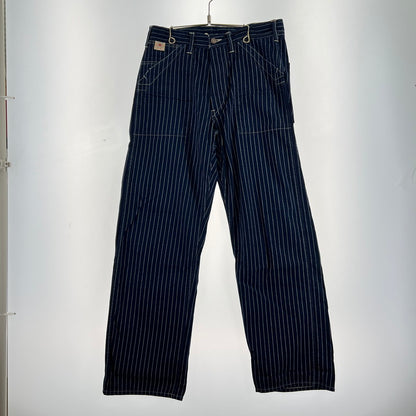 【中古品】【メンズ】 SUGAR CANE シュガーケーン WABASH STRIPE WORK PANTS ウォバッシュストライプ ワークパンツ 156-260901-ny-06-fuzh サイズ：W32 カラー：ネイビー ストライプ 万代Net店