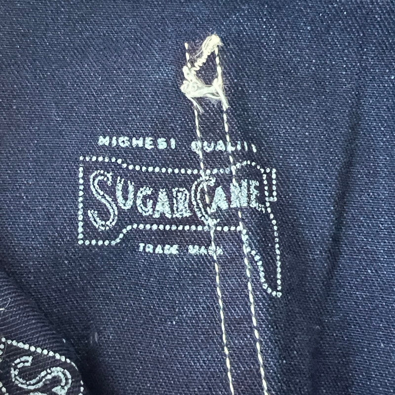【中古品】【メンズ】 SUGAR CANE シュガーケーン WABASH STRIPE WORK PANTS ウォバッシュストライプ ワークパンツ 156-260901-ny-06-fuzh サイズ：W32 カラー：ネイビー ストライプ 万代Net店