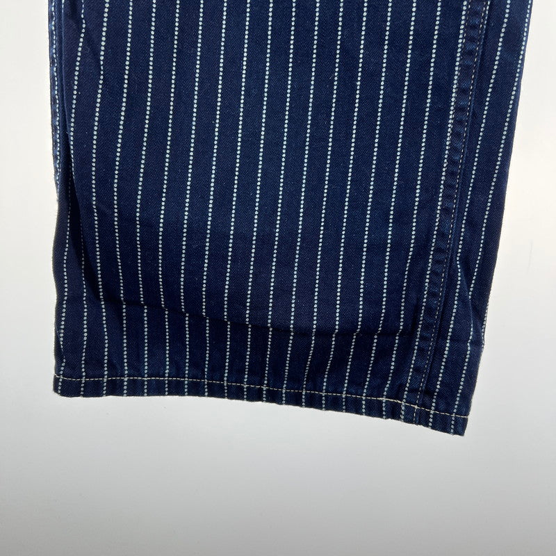 【中古品】【メンズ】 SUGAR CANE シュガーケーン WABASH STRIPE WORK PANTS ウォバッシュストライプ ワークパンツ 156-260901-ny-06-fuzh サイズ：W32 カラー：ネイビー ストライプ 万代Net店