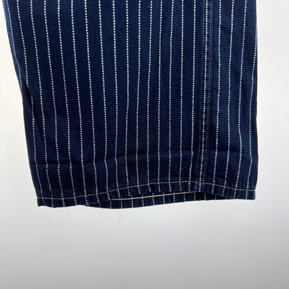 【中古品】【メンズ】 SUGAR CANE シュガーケーン WABASH STRIPE WORK PANTS ウォバッシュストライプ ワークパンツ 156-260901-ny-06-fuzh サイズ：W32 カラー：ネイビー ストライプ 万代Net店