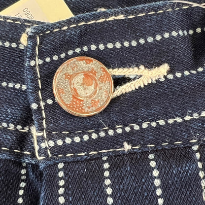 【中古品】【メンズ】 SUGAR CANE シュガーケーン WABASH STRIPE WORK PANTS ウォバッシュストライプ ワークパンツ 156-260901-ny-06-fuzh サイズ：W32 カラー：ネイビー ストライプ 万代Net店