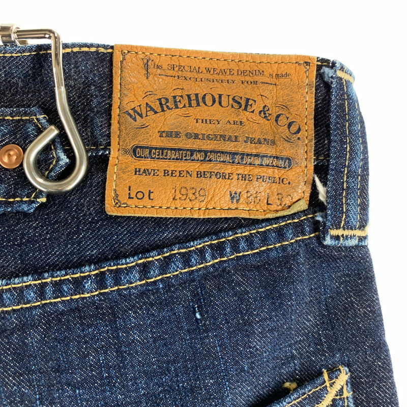 【中古品】【メンズ】 WAREHOUSE ウエアハウス 1939 デニムパンツ カラーINDIGO SZIE:W36 L32 シンチバック 156-260901-ky-09-fuzh 万代Net店