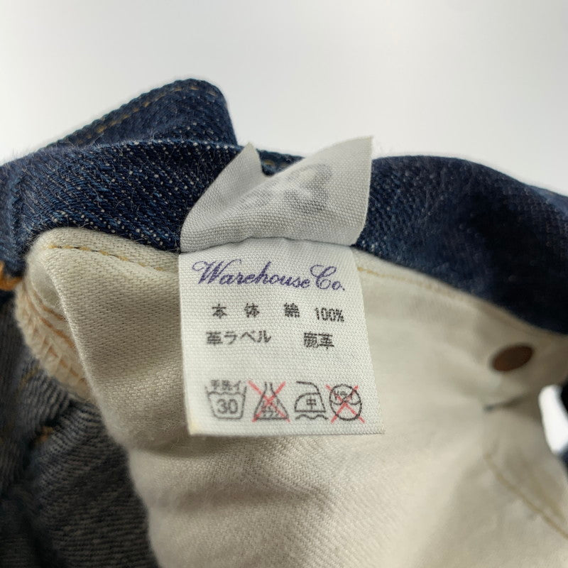 【中古品】【メンズ】 WAREHOUSE ウエアハウス×UNIQUE JEAN STORE GOLDMAN DENIM PANTS カラーBLUE SIZE:33 156-260901-ky-07-fuzh 万代Net店