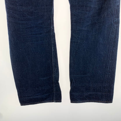 【中古品】【メンズ】 WAREHOUSE ウエアハウス×UNIQUE JEAN STORE GOLDMAN DENIM PANTS カラーBLUE SIZE:33 156-260901-ky-07-fuzh 万代Net店